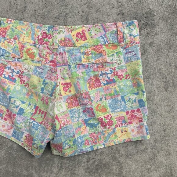 Lilly Pulitzer Shorts Womens Size 2 Pop Up State of Mind Callahan Knit Casual 5” - Picture 9 of 9
